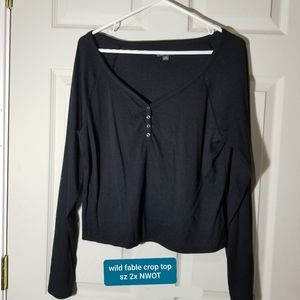 Wild fable crop top sz 2x